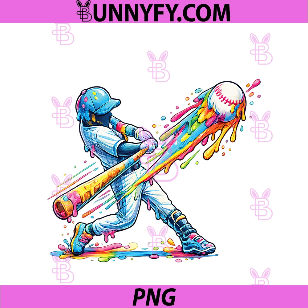 Baseball Drip Ice Cream PNG, Apparel Youth Drip Baseball Boys Kid PNG