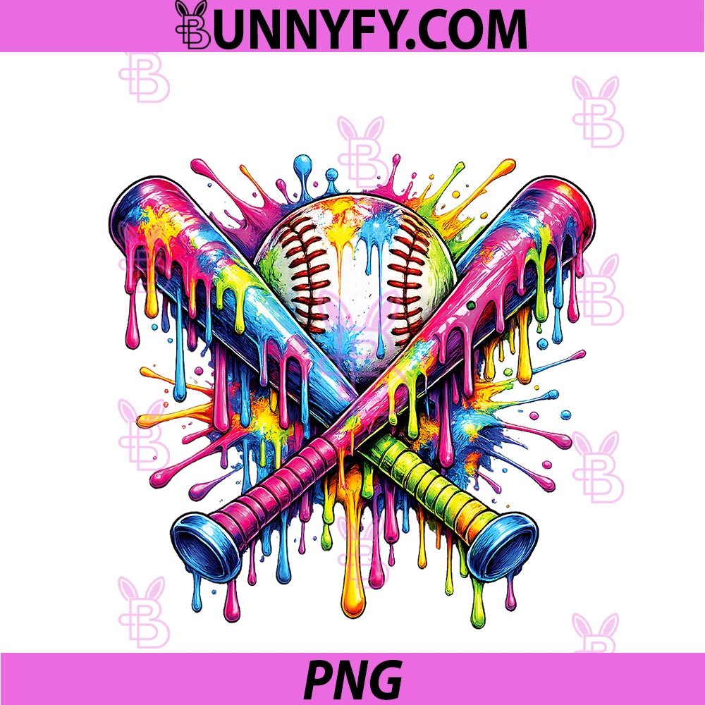 Baseball Drip PNG, Ice Cream Apparel Youth Drip Baseball PNG