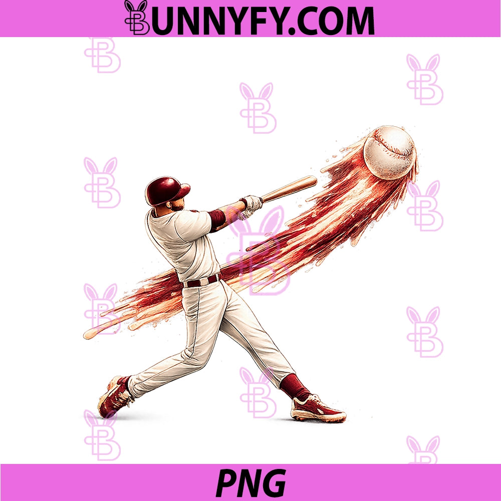 Baseball Drip Team PNG, Ice Cream Cool PNG