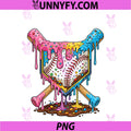 Baseball Drip For Boys Ice Cream Dripping PNG, Baseball Sport PNG
