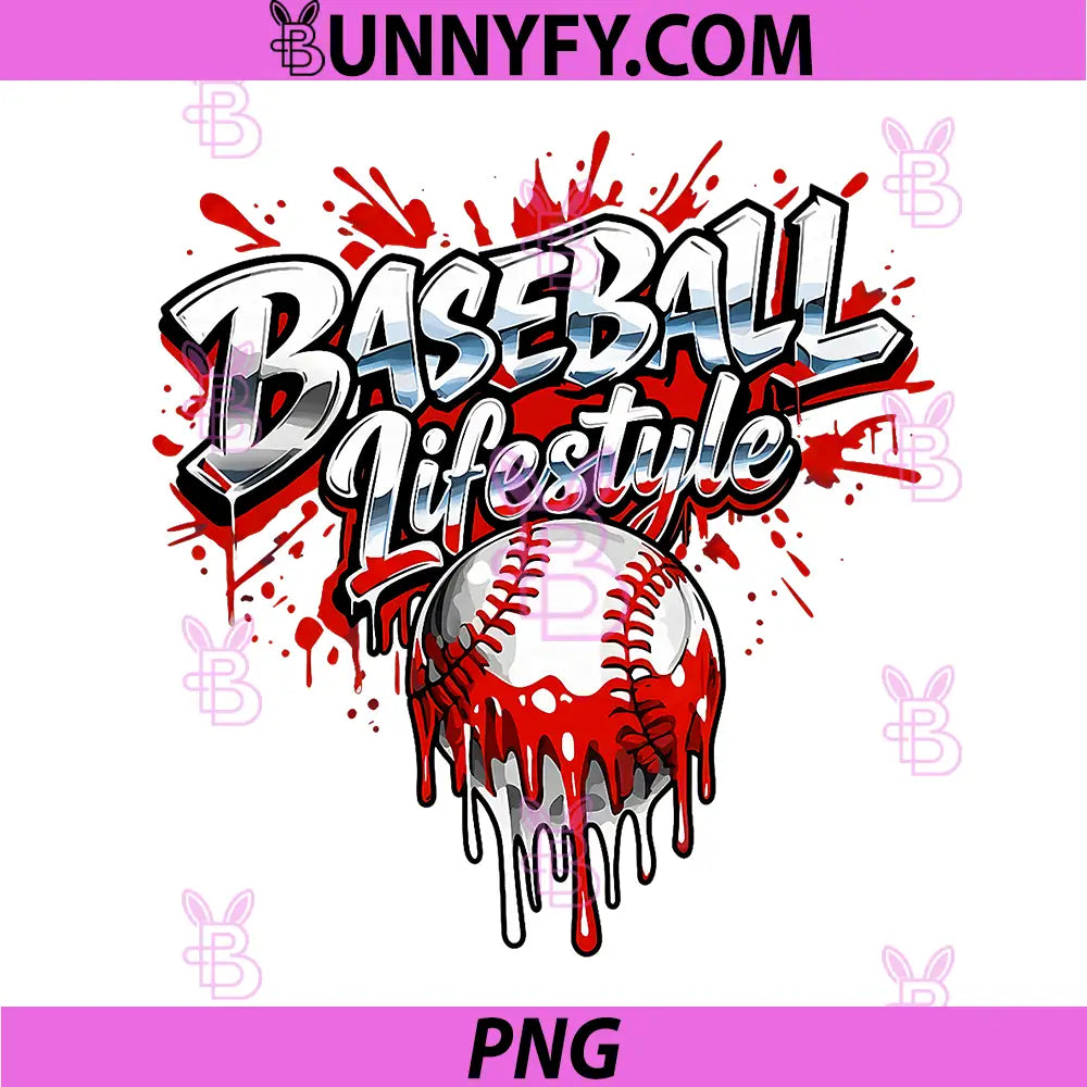 Baseball Life Style 101 PNG, Drip Baseball PNG
