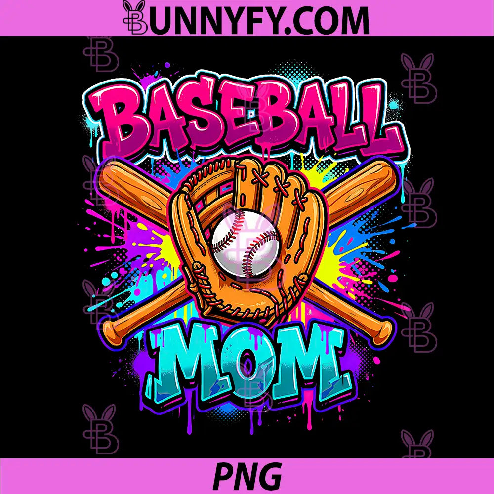 Baseball Mom Dripping PNG, Drip Sport Mama Mothers Day PNG