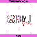Baseball Nana Baseball Gameday Nana Grandma PNG, Family Matching PNG