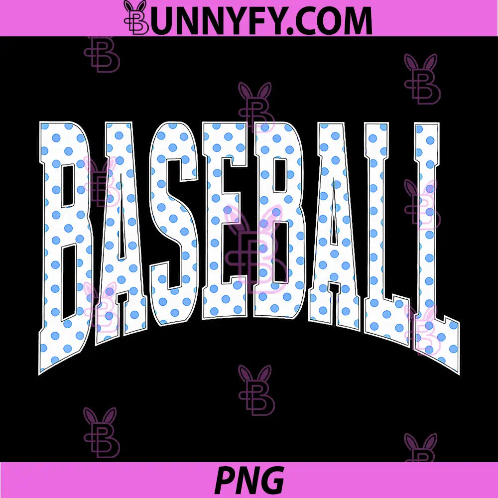 Baseball Polka Dots PNG, Game Day Sports Lover PNG