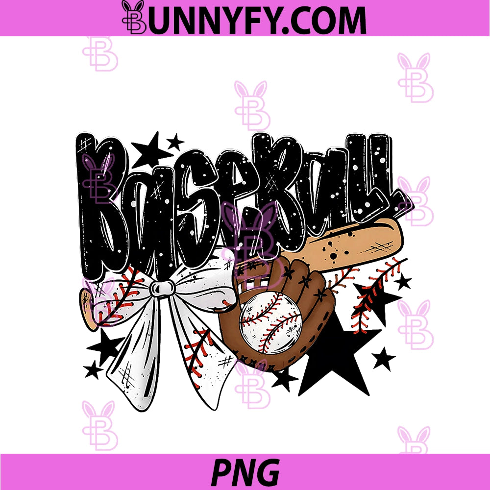 Baseball Season Coquette Bow Game Day Trendy PNG, Funny Sports PNG