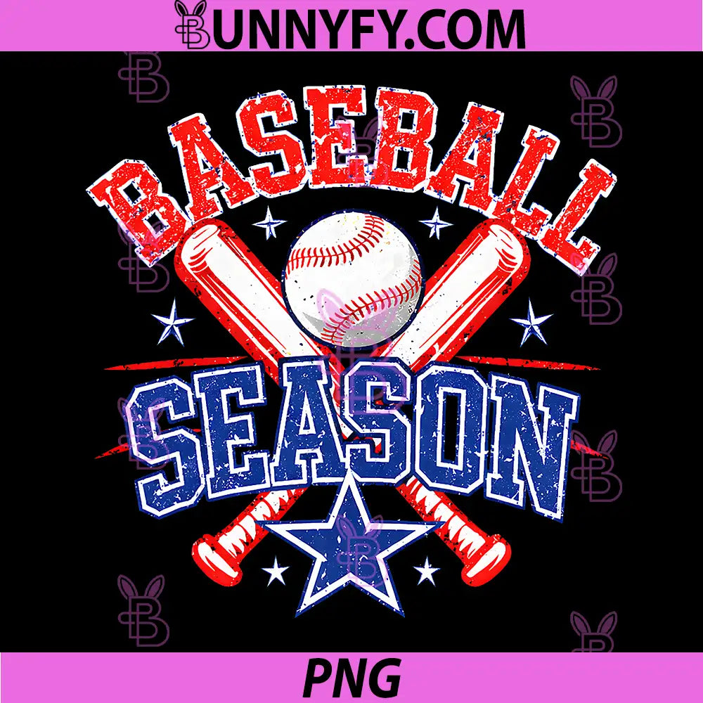 Baseball Season PNG, Patriotic Bats Ball PNG, Vintage Sports PNG