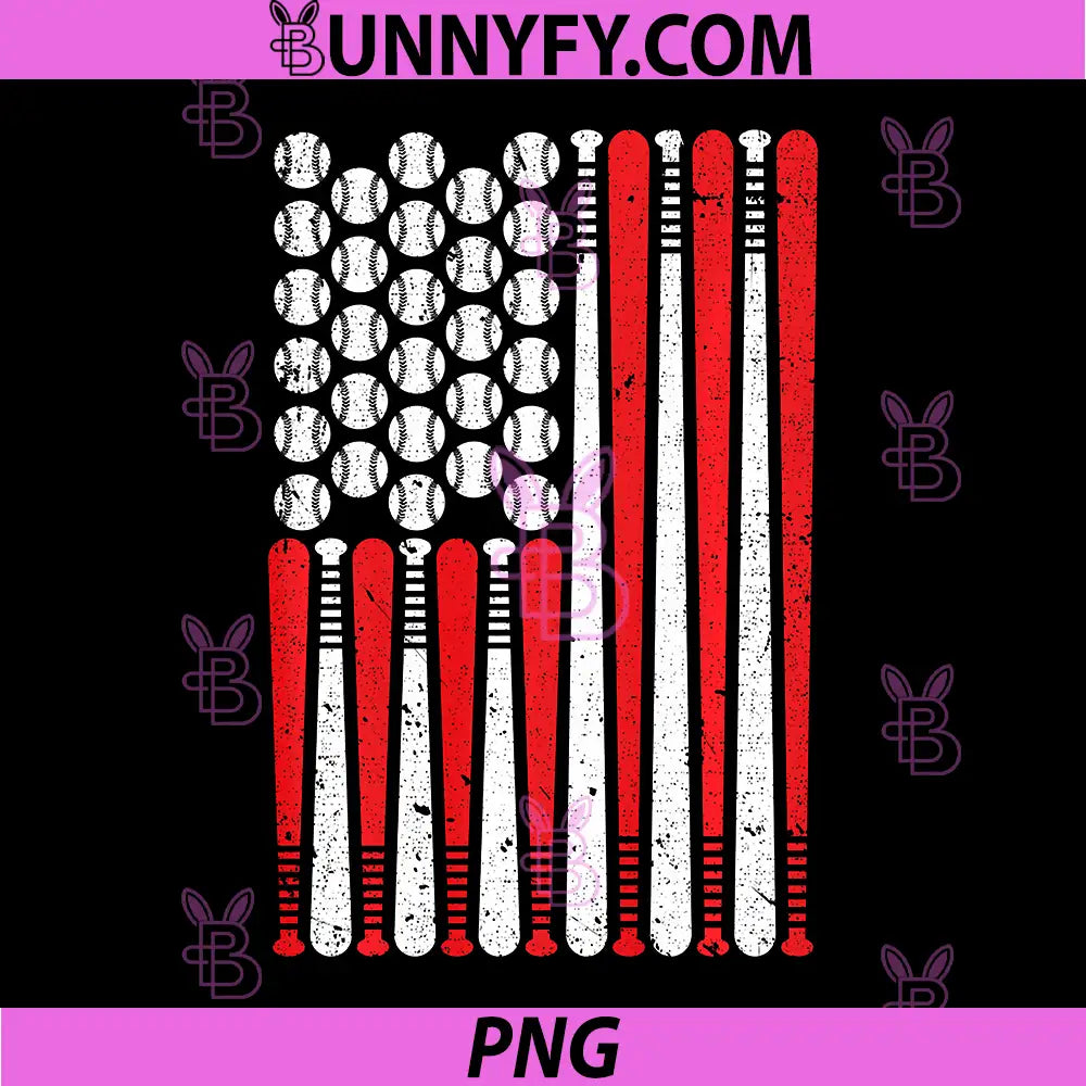 Baseball USA Patriotic PNG, American Flag Performance PNG