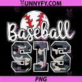 Baseball Sis PNG, Sister Family Camo PNG, Game Day Lover Birthday PNG