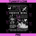 Dragon Rider Fourth Wing Quotes PNG, Gothic Fantasy Dragon PNG