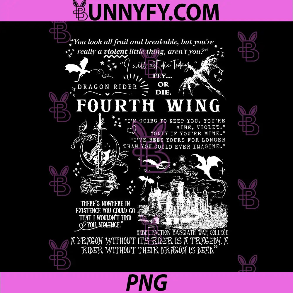 Dragon Rider Fourth Wing Quotes PNG, Gothic Fantasy Dragon PNG