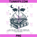 Bookish Dragon Book Quote Art PNG, Infinite Power Sky Storm PNG