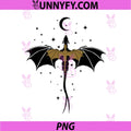 Flying Dragon Under Moon PNG, Celestial Minimal Dragon Art PNG