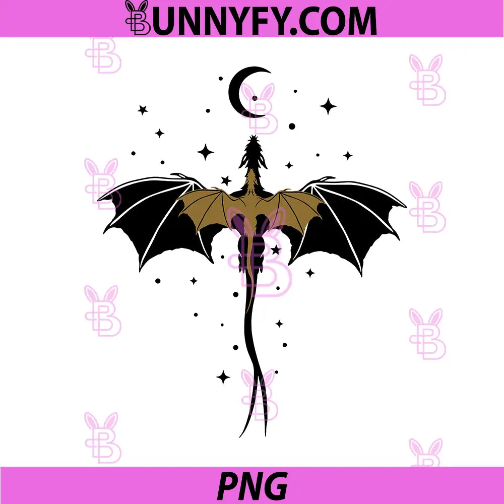 Flying Dragon Under Moon PNG, Celestial Minimal Dragon Art PNG