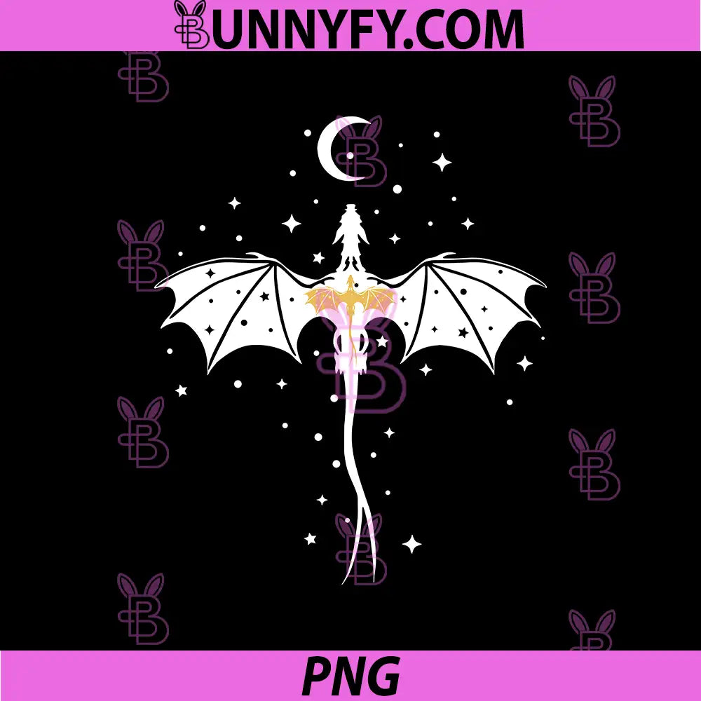 Flying Dragon Under Moon PNG, Celestial Minimal Dragon Art PNG