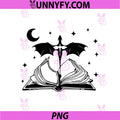 Mystic Dragon Book PNG, Moon Sword Fantasy PNG
