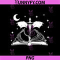 Book Lover Dragon PNG, Magical Fantasy Book PNG