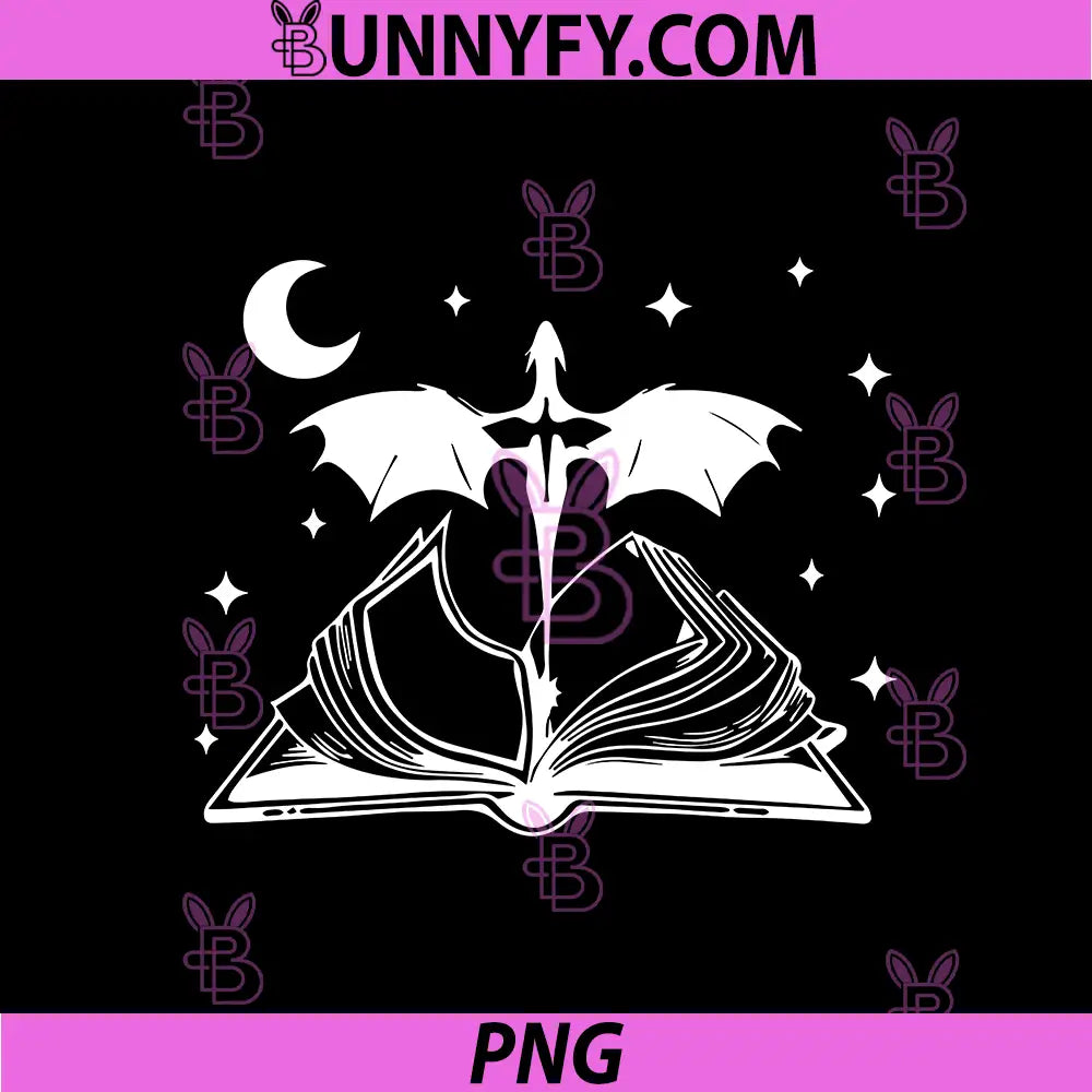 Book Lover Dragon PNG, Magical Fantasy Book PNG