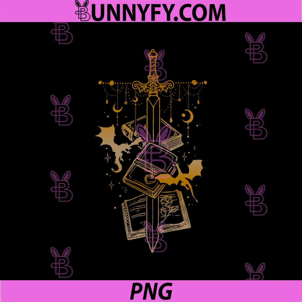Dragon Book Stack PNG, Fantasy Sword Celestial Art PNG
