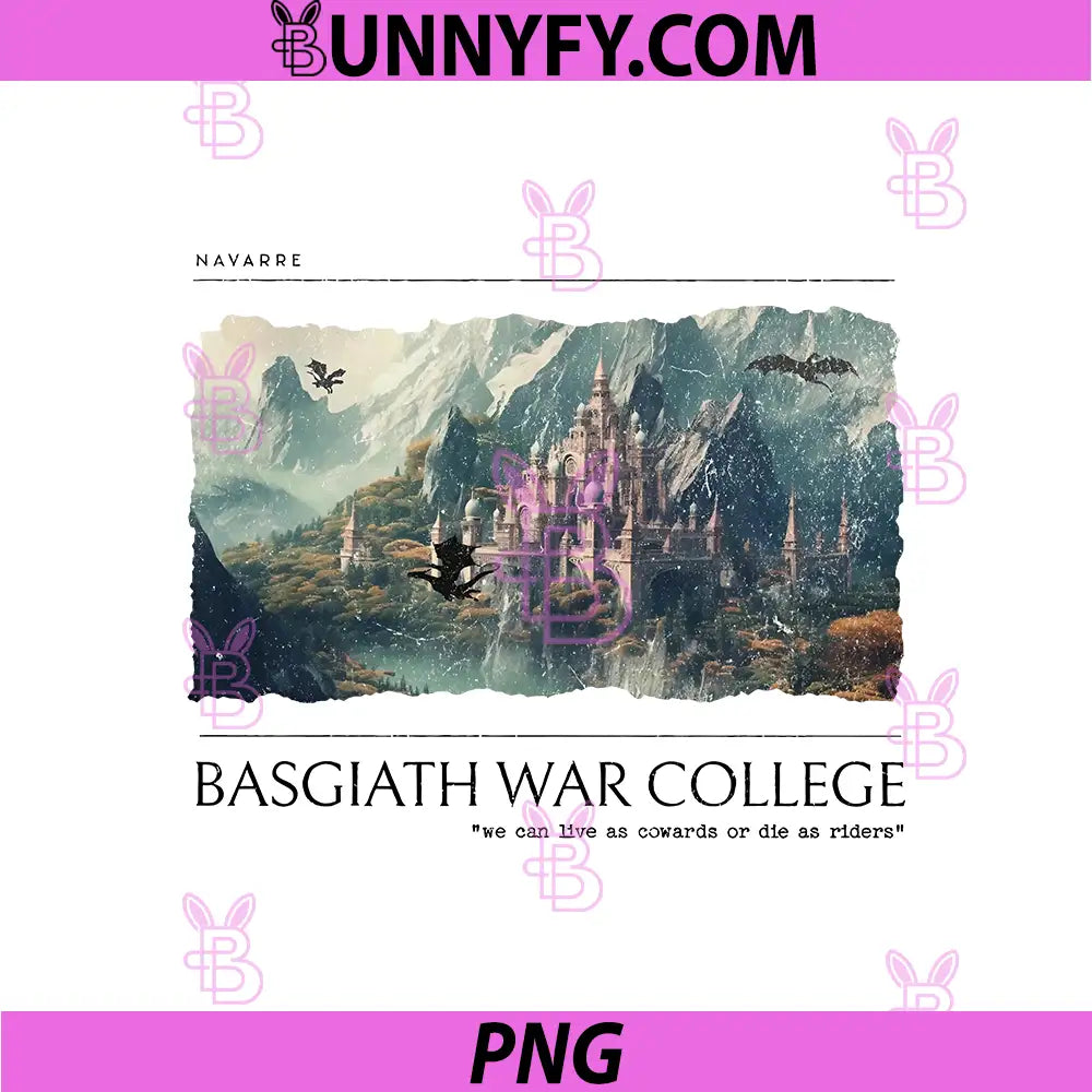 Basgiath War College Fantasy Landscape PNG, Dragon Rider Quote PNG