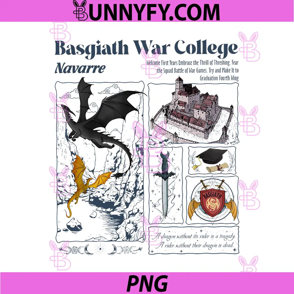 Basgiath War College Dragon Panels PNG, Fantasy Rider Quote PNG