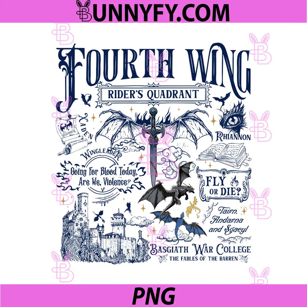 Fourth Wing Riders Quadrant Collage PNG, Dragon Rider Fantasy PNG