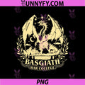 Basgiath War College Golden Dragon PNG, Heraldic Fantasy Crest PNG