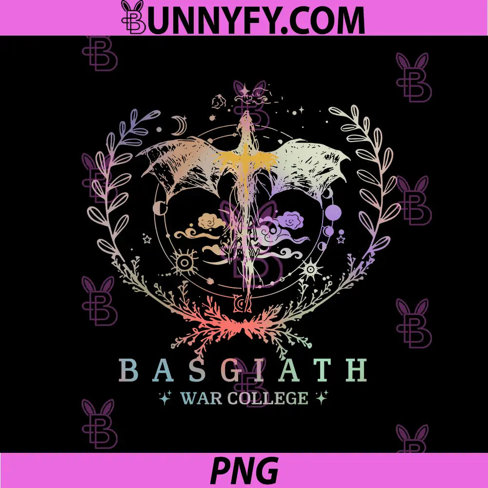 Basgiath War College Pastel Dragon PNG, Celestial Fantasy Emblem PNG