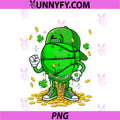 Basketball Ball St. Patrick's Day PNG, Player Costume Dripped PNG