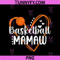 Basketball Mamaw Heart Mamaw PNG, Of A Basketball Player Mamaw PNG