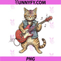 Bass Guitar Cat Jazz PNG, Rock Metal Music Blues Kitty PNG