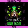 Basset Hound One Lucky Dog Mom PNG, Funny Dogs St Patrick's Day PNG