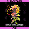 Be Kind Sunflower PNG, Kawasaki Disease Awareness PNG
