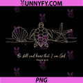 Be Still and Know That I am God PNG, Ocean Bible Scripture Shore PNG