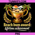 Beach Bum Award PNG, Lifetime Achievement PNG