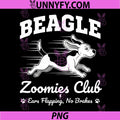 Beagle Zoomies Club PNG, Ears Flapping No Brakes Dog Dad PNG
