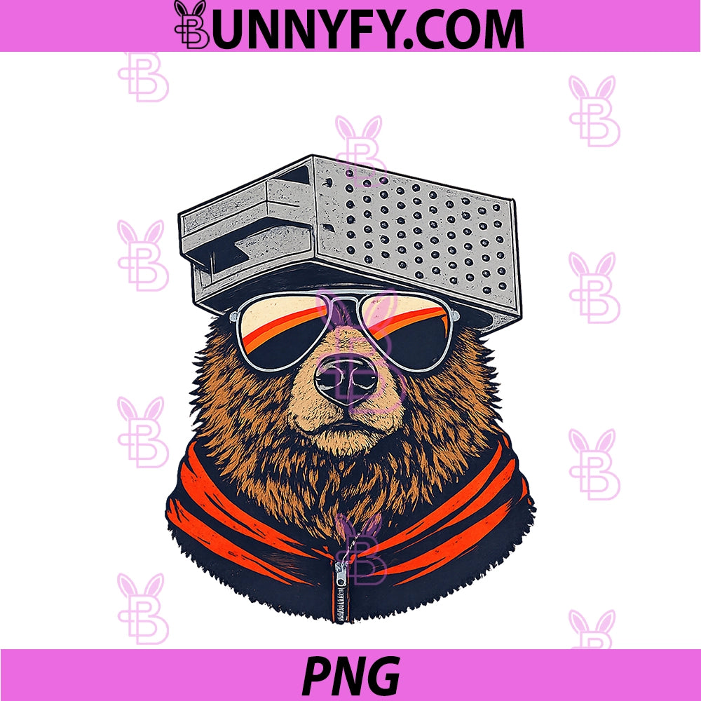 Bear PNG, With A Grater Hat PNG