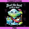 Beat The Heat with A Shot PNG, Party Crew Tequila Joke PNG