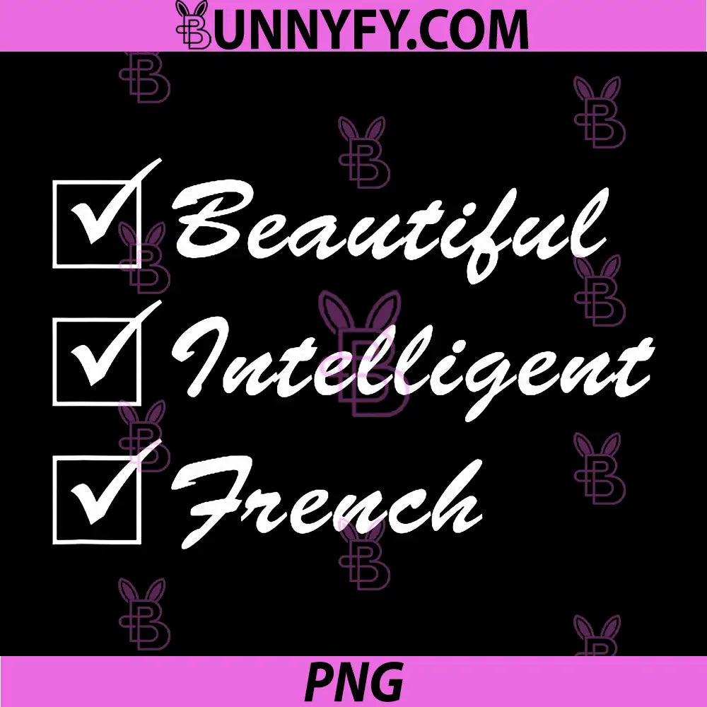 Beautiful Intelligent French PNG, Funny PNG