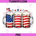 Beer American Flag Fourth of July PNG, Drinking USA Patriotic PNG