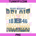 Beloit Buccaneers Vintage PNG, Scroll White Officially Licensed PNG