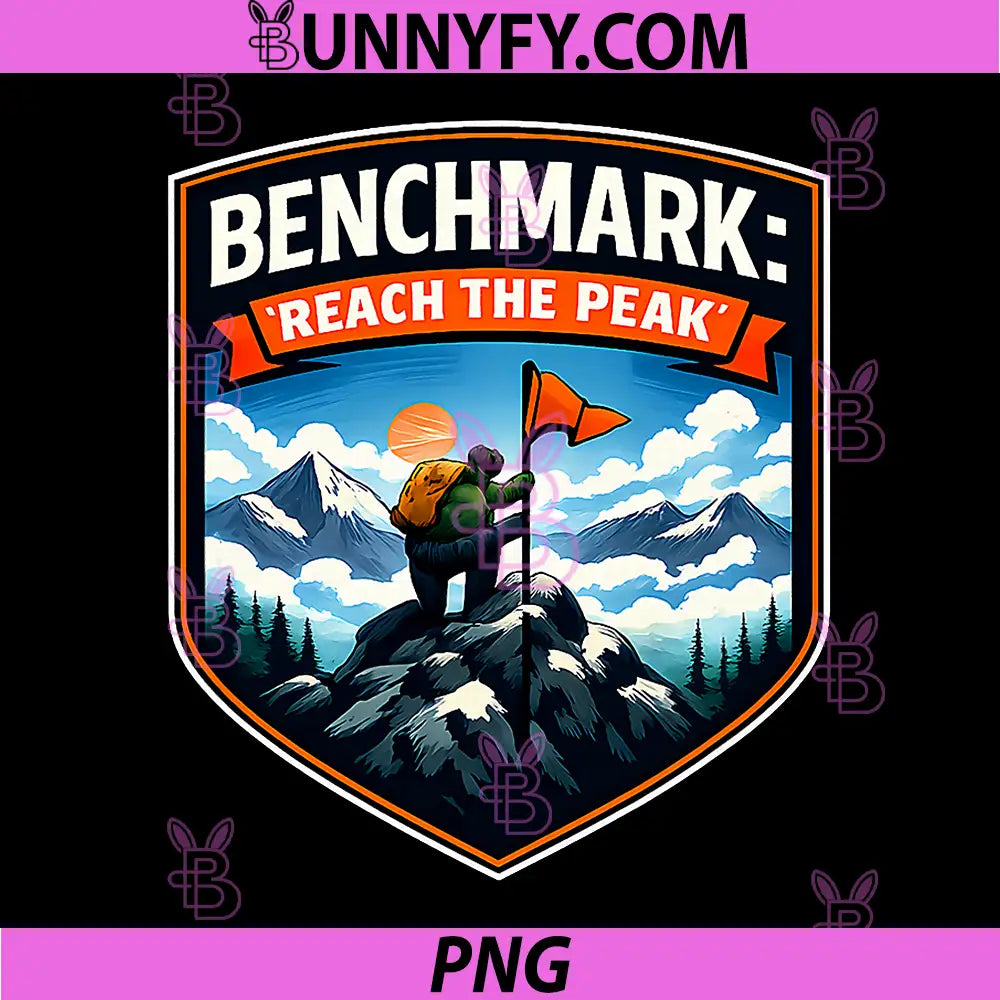Benchmark Reach The Peak PNG, Camping Mountain Badge PNG