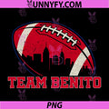 Team Benito Football Graphic PNG, Custom Name Sports Team PNG