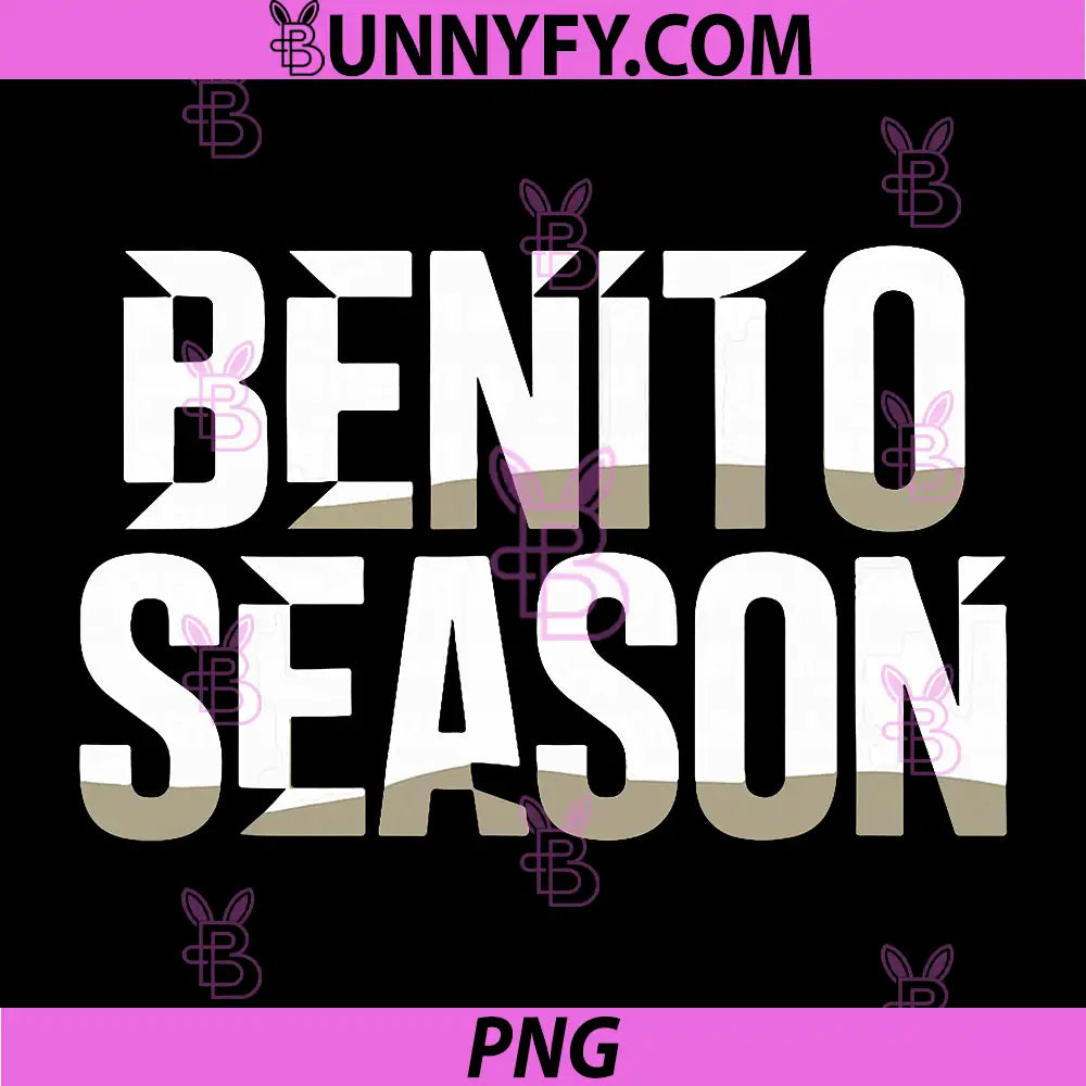 Benito Season PNG, Bold Modern Typography Statement Design PNG