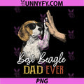 Best Beagle Dad Ever PNG, Daddy Dog Lover Fathers Day PNG