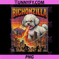 Bichonzilla Bichon Frise PNG, Dog Monster Dogzilla Movie Parody PNG