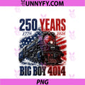 Big Boy 4014 Patriotic Steam Locomotive 250 Years PNG, 1776 2026 PNG