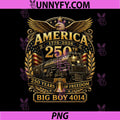 Big Boy 4014 Train USA 250th PNG, Anniversary Patriotic American PNG