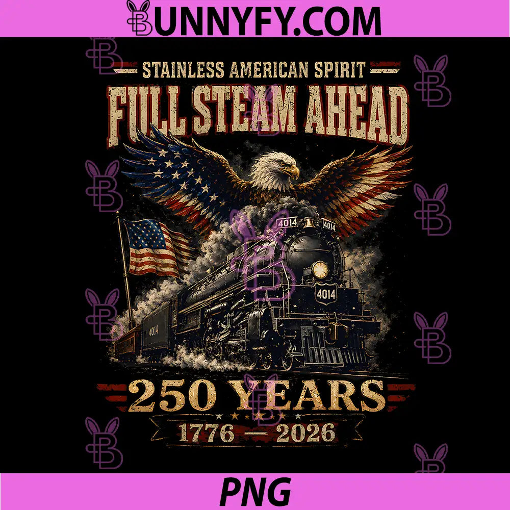 Big Boy 4014 Train USA 250th PNG, Anniversary Patriotic American PNG