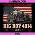 Big Boy 4014 Vintage PNG, Steam Locomotive Railroad Train Engine PNG