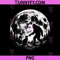 Bigfoot Boop Nose Cat Moon PNG, Funny Sasquatch Meme PNG